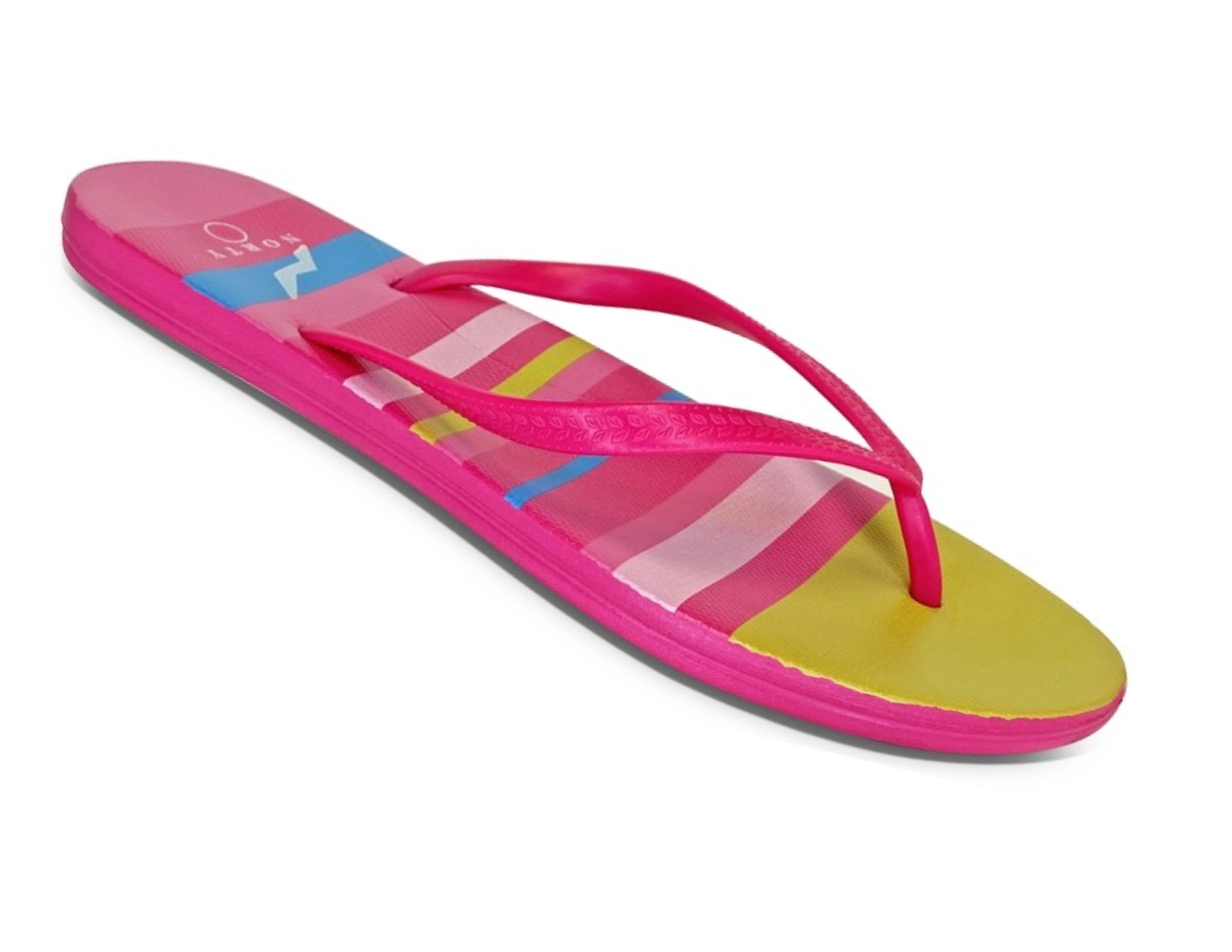 NORTY Womens Eva Flip Flop Sandal Stripes, Multi Stripe (22018B)